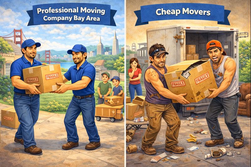 Professional moving company Bay Area vs cheap movers
